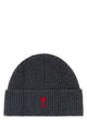 Ami Quota -Beanie With Contrasted Ami De Coeur