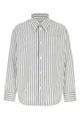 Ami Long Sleeve Wide Shirt With Sharp Collar And Embos