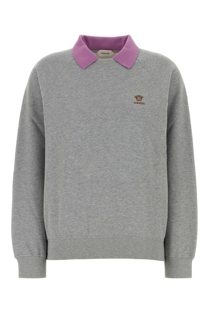 Versace Sweatshirt Cotton Yarn Dyed Sweatshirt