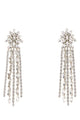 Alessandra Rich Crystal Earring With Fringes