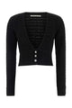 Alessandra Rich Sequin Knit Crop Cardigan
