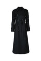 Harris Wharf London Women Long Raglan Trench Light Pressed Wool
