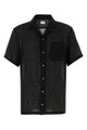 Le Kasha Short Sleeves Shirt In Linen Gaz
