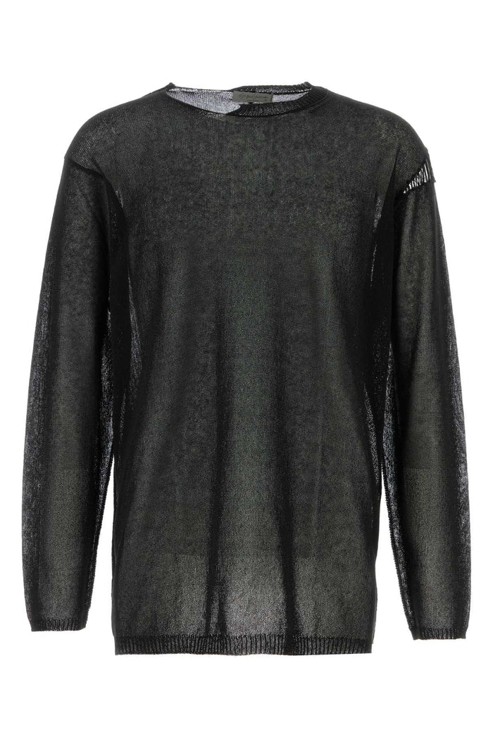 Yohji Yamamoto Round Neck Stitch Detail Po