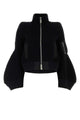 Sacai Nylon Twill X Wool Knit Blouson