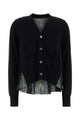 Sacai Floral Print X Cotton Knit Cardigan