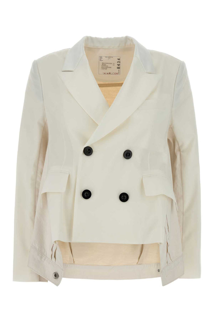 Sacai Wool Suiting X Denim Jacket