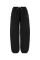 Alexander Wang Mid-Rise Track Pant W/ Rhinestone Drawcord