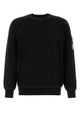 C.p. Company Cotton Sea Island Crewneck Lens Sweater