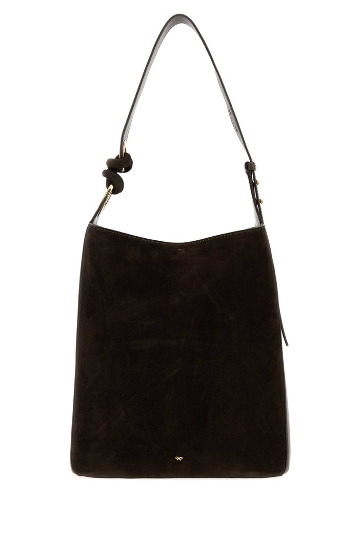 Anya Hindmarch Ringo Shoulder Bag In Silky Calf With Suede