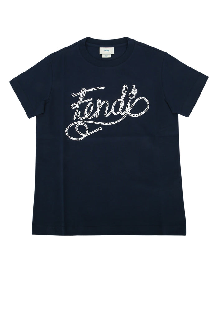 Fendi Kids T-Shirt Jersey Tinto Yale