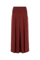 Alaia Midi Skirt Textured Pleats