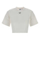 Off White Off Stamp Rib Cropped Tee