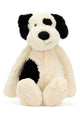Jellycat Bashful Rufferty Black & Cream Puppy Big