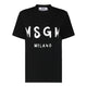 Msgm Tshirt Con Logo Pennellato