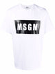 Msgm Logo Print Cotton T Shirt