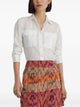 Lauren Ralph Lauren "Courtenay" Long Sleeve Button Front Shirt