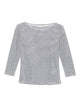 Purotatto Boat-Neck 3/4 Sleeves Blouse