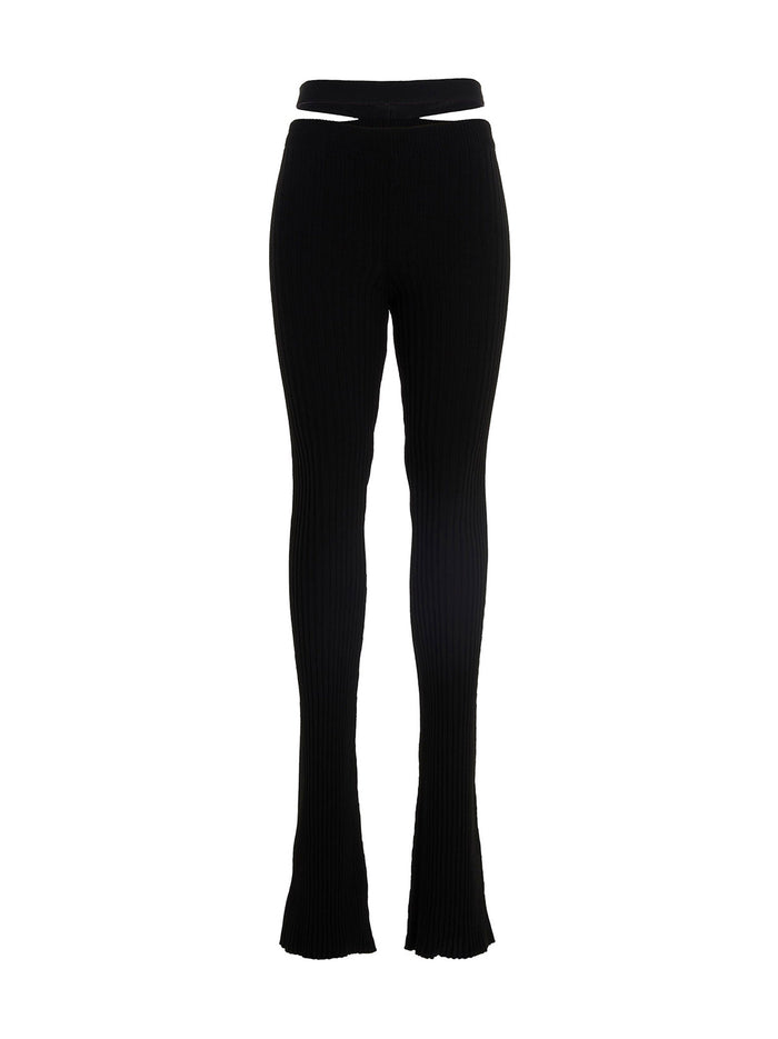 Andreādamo Ribbed Flared Trousers