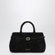 Manu Atelier Le Cambon 25 Black Suede Bag