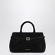 Manu Atelier Le Cambon 25 Black Suede Bag