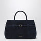 Manu Atelier Le Cambon 35 Dark Blue Suede Bag