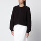 Lisa Yang Brown Cable-Knit Cashmere Cardigan