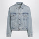 Fear Of God Essentials Light Blue Vintage-Effect Denim Jacket