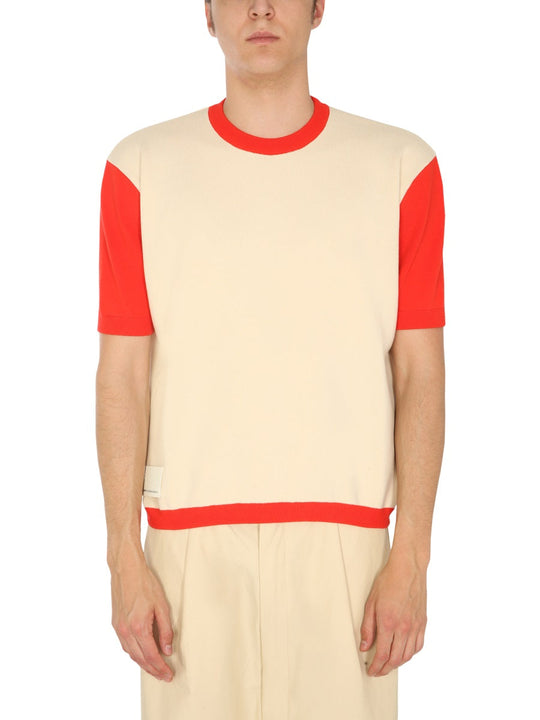 Sunnei X Eleonora Bonucci T-Shirt With Contrasting Profiles