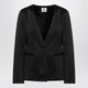 The Garment Black Single Breasted Cotton Blend Jacket