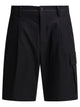 C.p.company Black Polyester Shorts