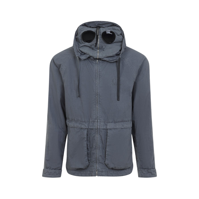 C.p.company Wax Explorer Jacket With Goggle Details