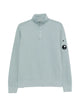C.p.company Silver Blue Cotton Polo Collar