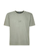 C.p.company Grey Logo Print Crew Neck T-Sh