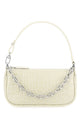 By Far Ivory Leather Mini Rachel Handbag