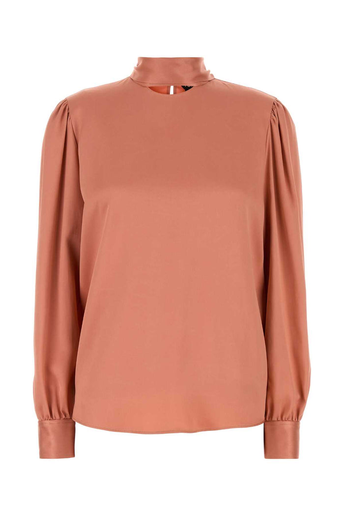Tom Ford Fluid Double Silk Satin Long Sleev