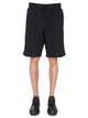 Moschino Bermuda With Logo Embroidered
