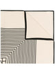 Toteme Centered Monogram Scarf - - Silk - White