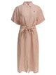 Polo Ralph Lauren Long Shirt Dress With Logo