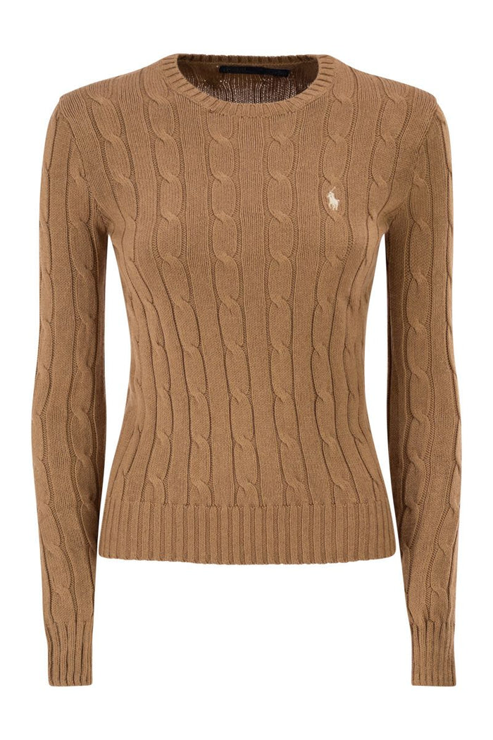 Polo Ralph Lauren Cotton Cable Knit Crew Neck Jumper