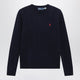 Polo Ralph Lauren Crewneck Cableknit Wool And Cashmere Sweater In Navy