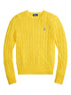 Polo Ralph Lauren Cable-Knit Slim Fit Cotton Crewneck Jumper