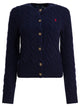 Polo Ralph Lauren Wool And Cashmere Cardigan With Logo