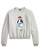 Polo Ralph Lauren Cropped Cotton Sweatshirt With Polo Bear Print