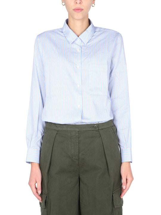 Aspesi Striped Pattern Shirt