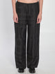 Toteme Black Monogram Silk Pajama Trousers