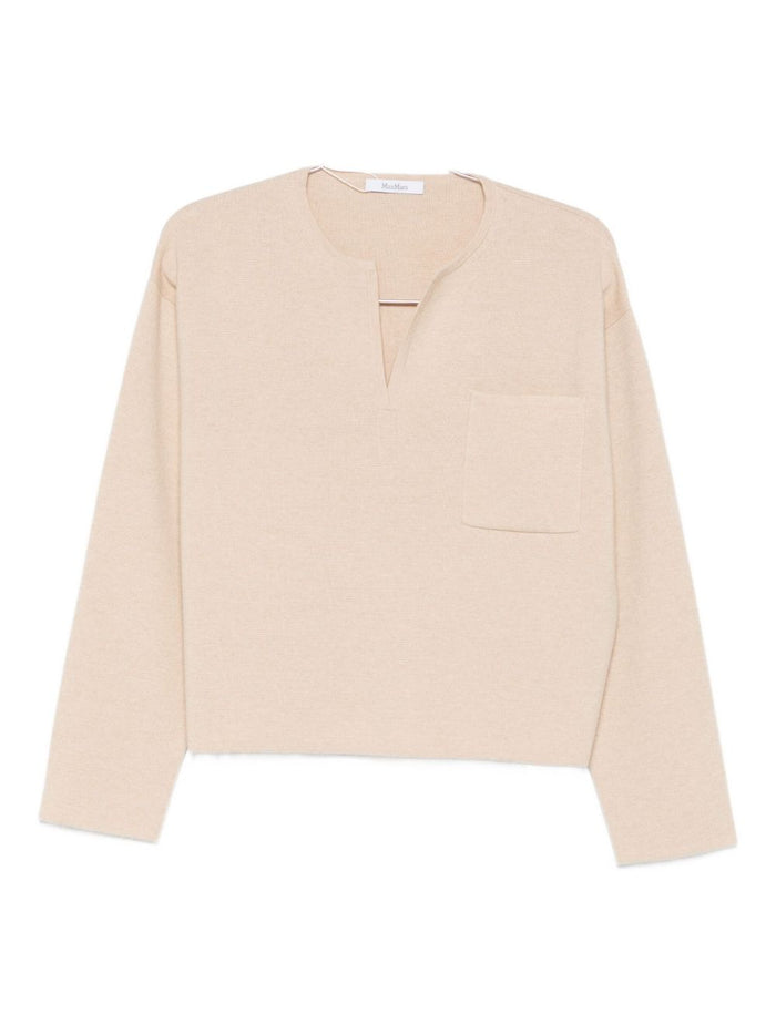 Max Mara V-Neck Sweater In Cashmere Wool
