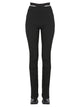 Andreadamo Ribbed Trousers With Cut Out Belt