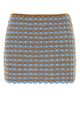 Prada Two-Tone Crochet Mini Skirt