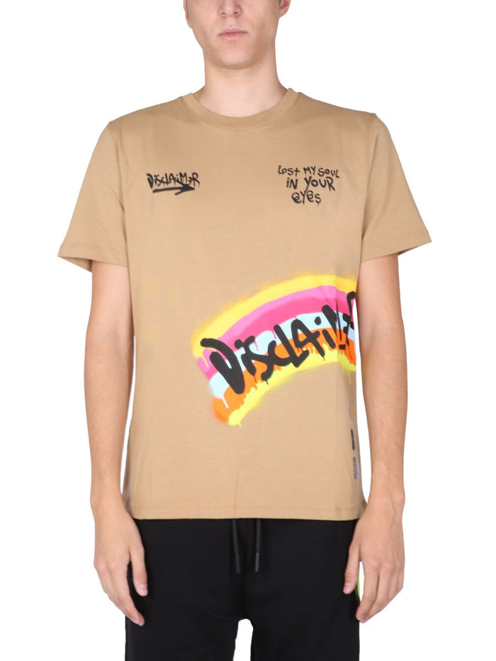 Disclaimer T-Shirt With Screen Print